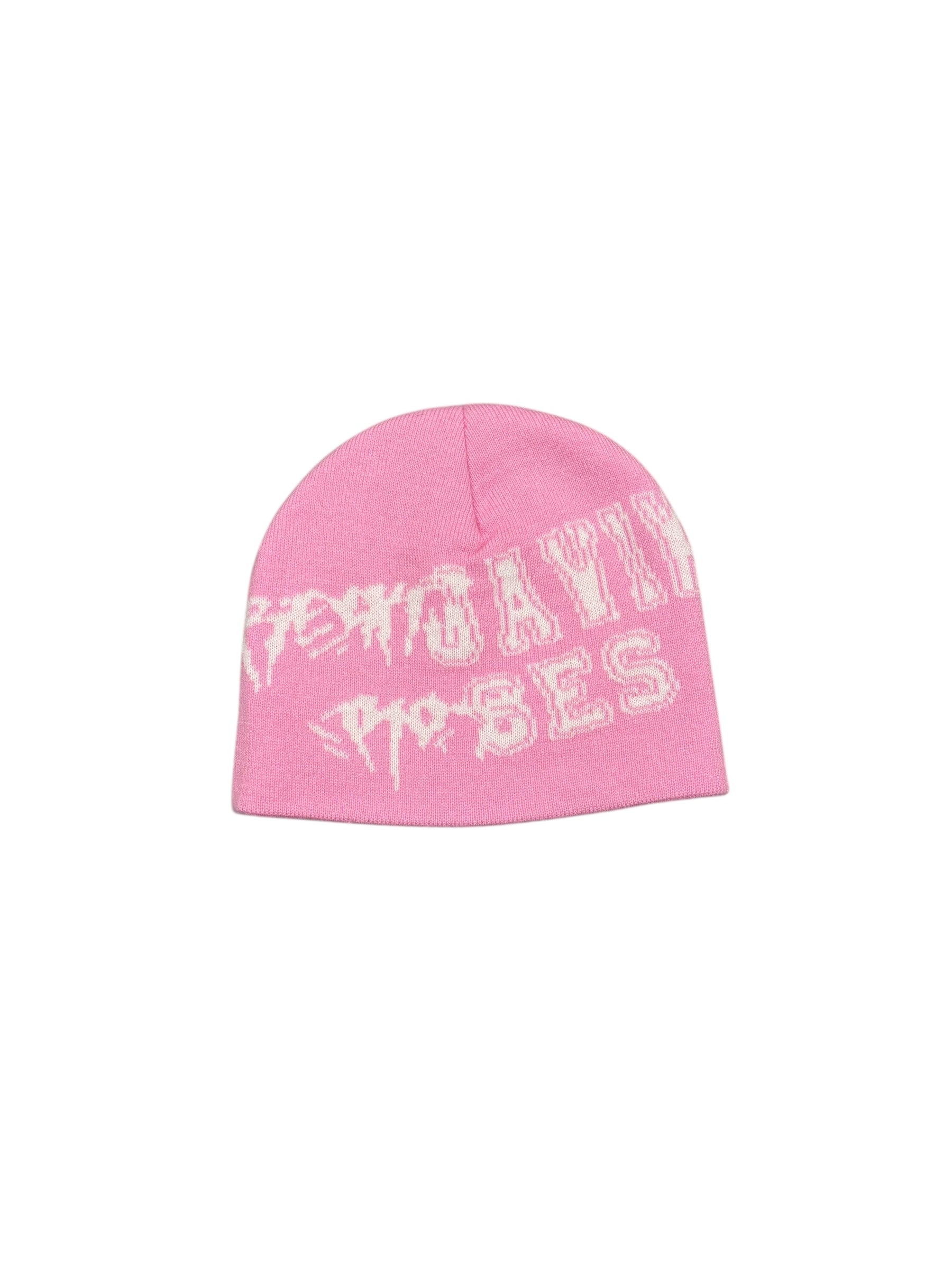 RR Split-Logo Beanie (Pink)