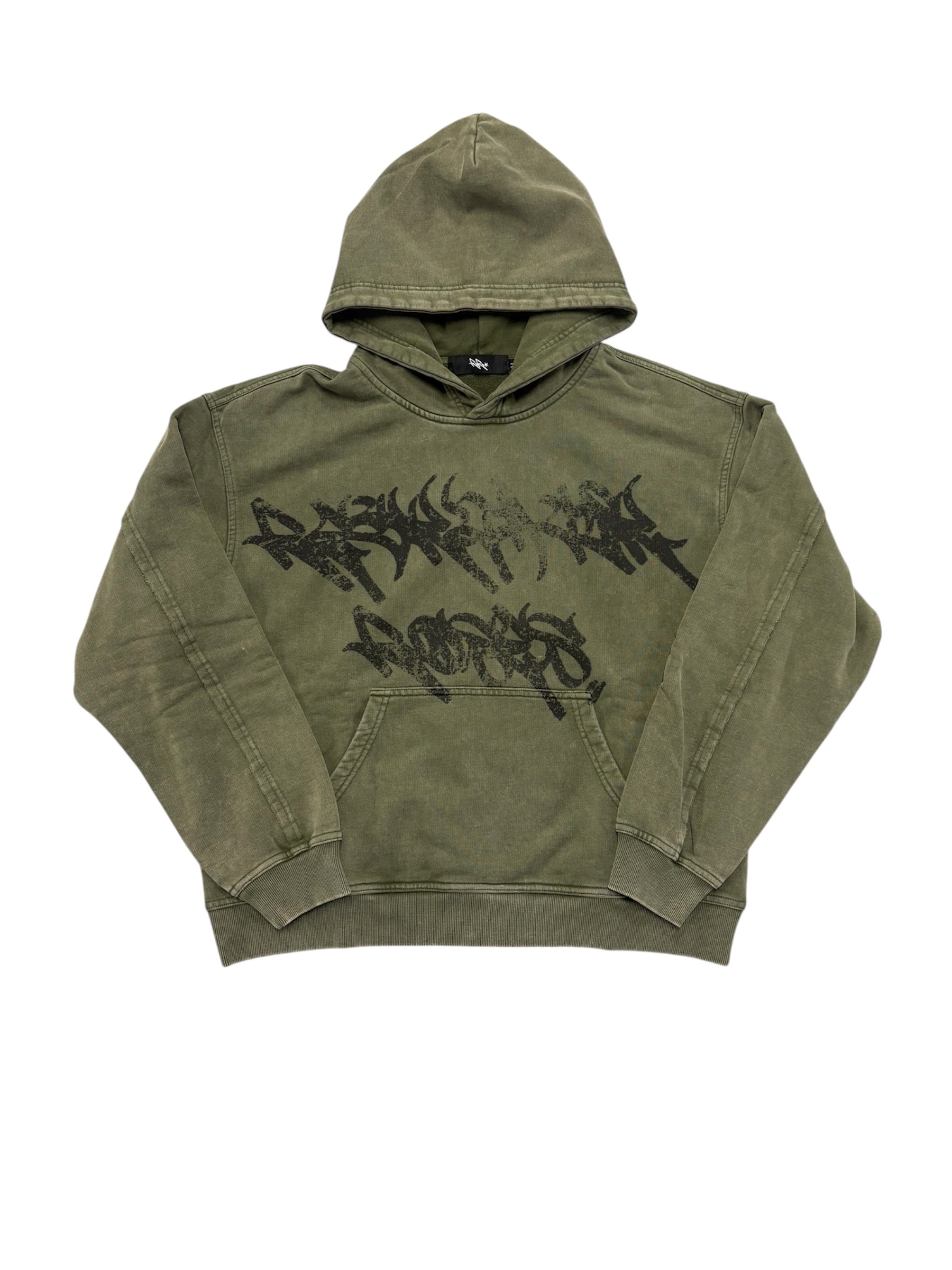 RR Distressed Logo Hoodie (Green) S, M & L