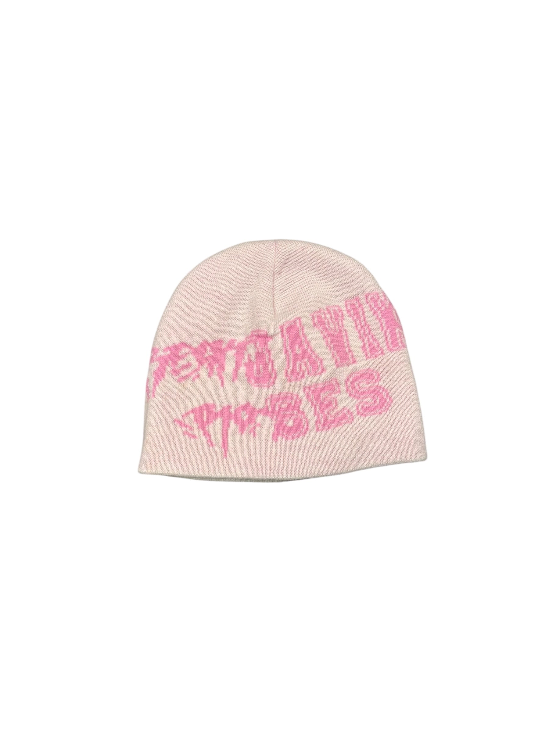 RR Split-Logo Beanie (Pink)