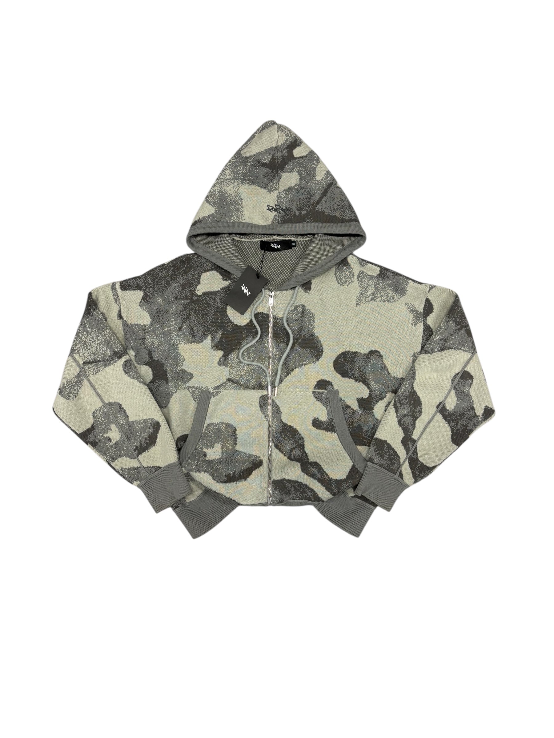RR Camo Knit Zip Up S