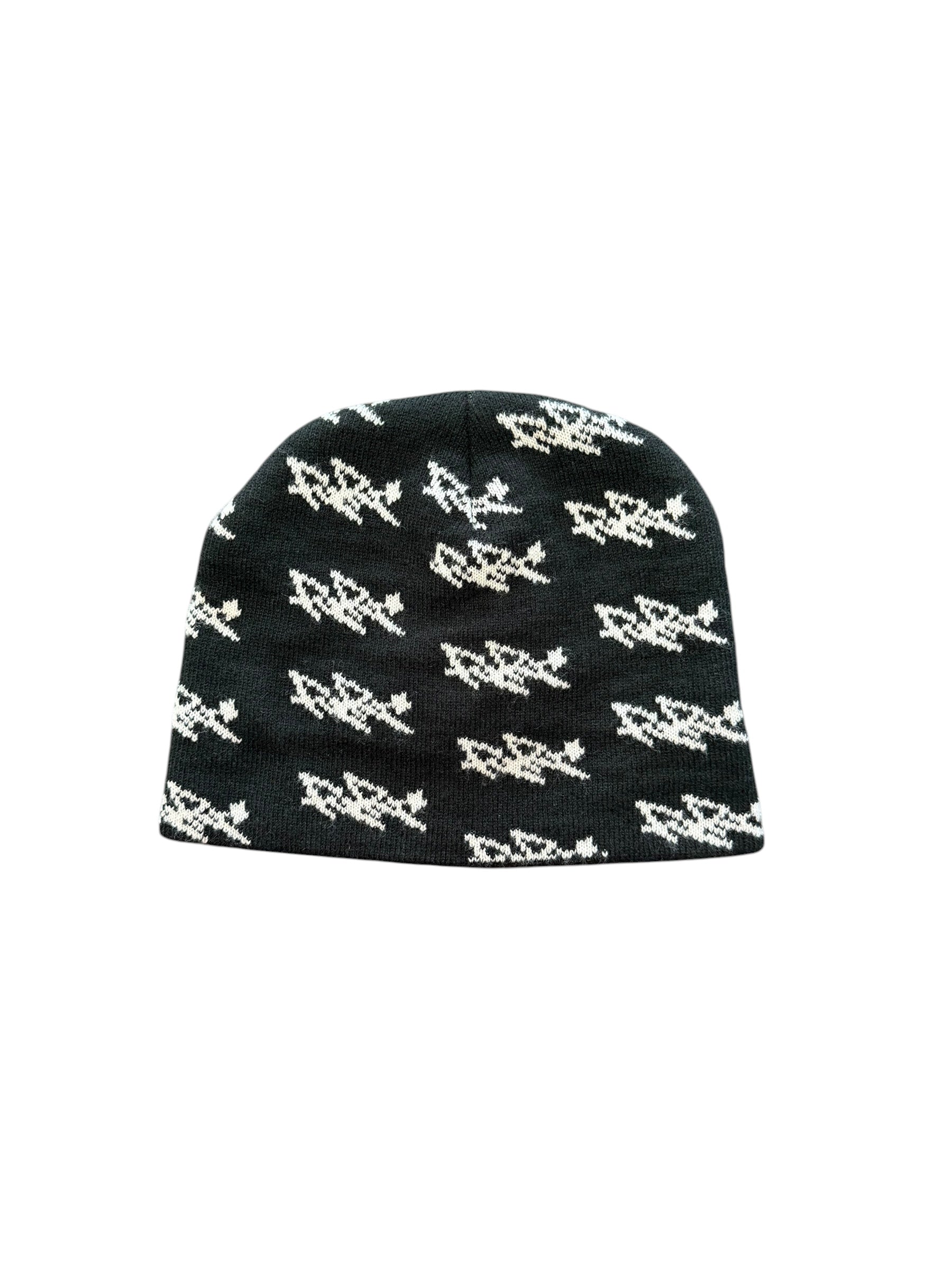 RR Allover Logo Beanie (Black)