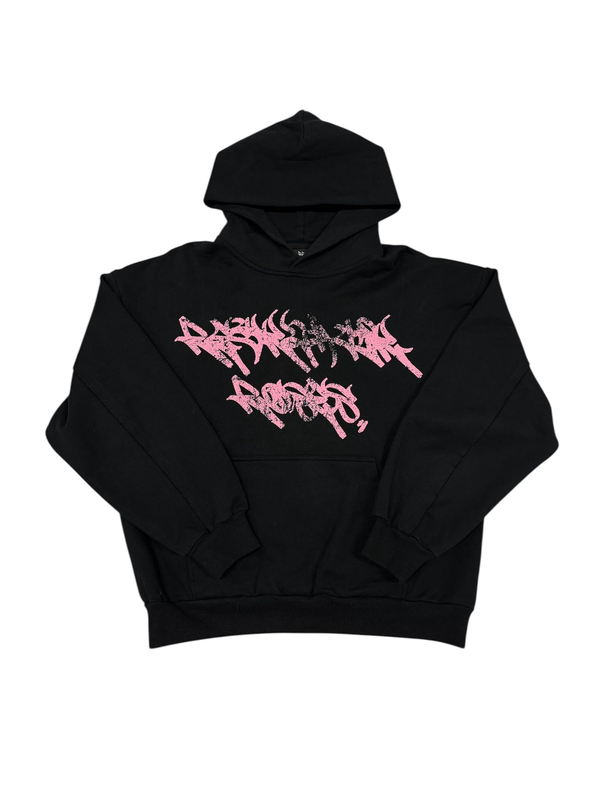 RR Distressed Logo Hoodie (Pink) XS